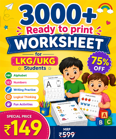 3000+ Ready to print Worksheet for LKG/UKG Students